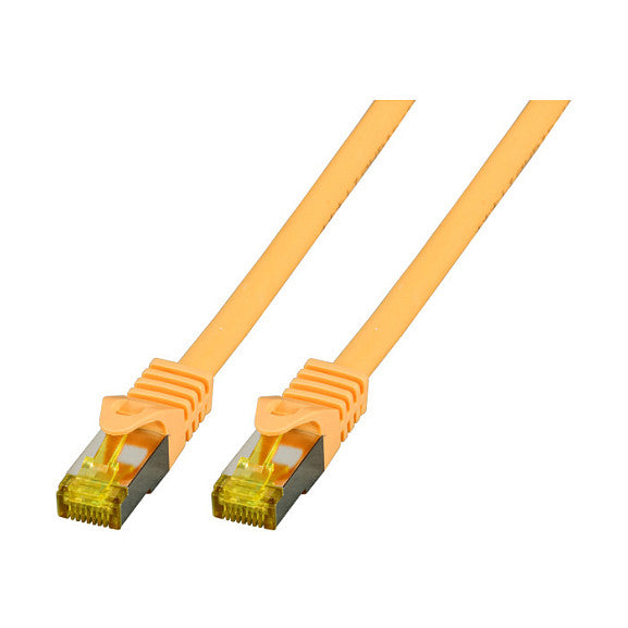 EFB RJ45 Patchk. S/FTP Cat.6A LSZH Cat.7 Rohk. 10.00m gelb