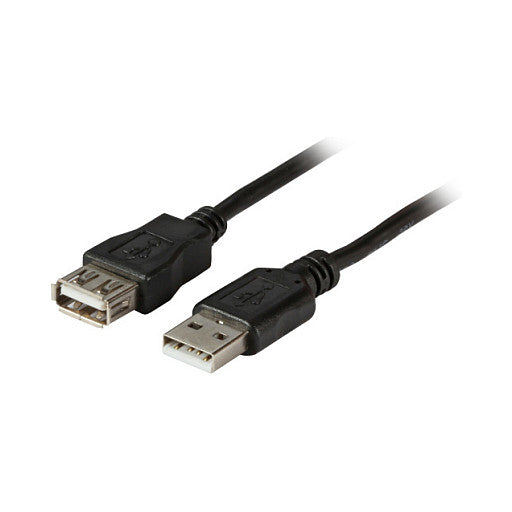 EFB USB2.0 Verlängerungskabel A-A,St-Bu,1.8m,schwarz,Class