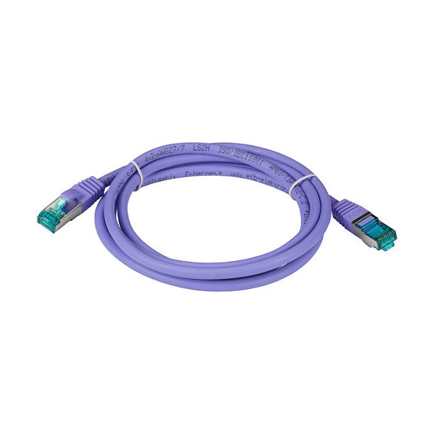 EFB RJ45 Patchk. S/FTP Cat.6A LSZH Cat.7 Rohk. 5.00m violet