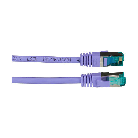 EFB RJ45 Patchk. S/FTP Cat.6A LSZH Cat.7 Rohk. 5.00m violet