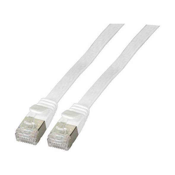 EFB RJ45 Flachpatchkabel U/FTP Cat.6A PVC 0.15m weiß