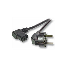 EFB Netzkabel Schutzkontakt 90°-C13 90°,sw,2.0m,3x0.75mm