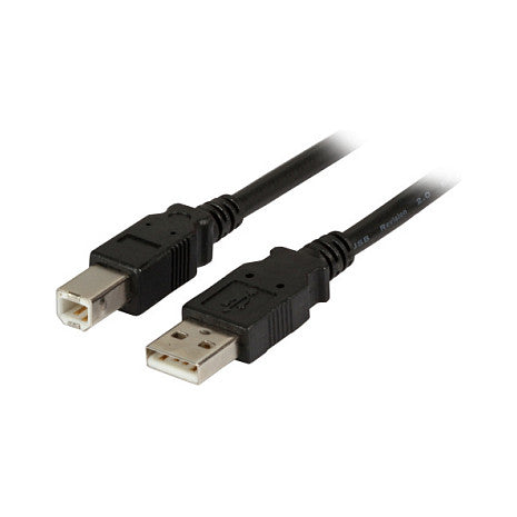 EFB USB2.0 Anschlusskabel A-B,St.-St.,1.8m,schwarz,Premium