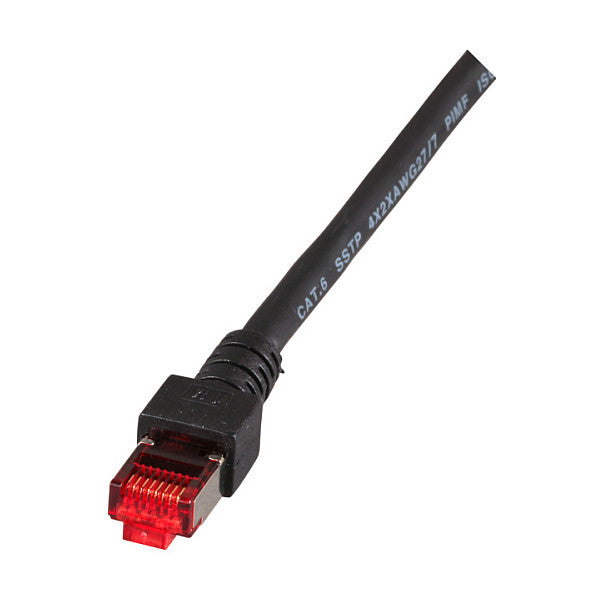 EFB RJ45 Patchkabel S/FTP Cat.6 LSZH 1.00m schwarz