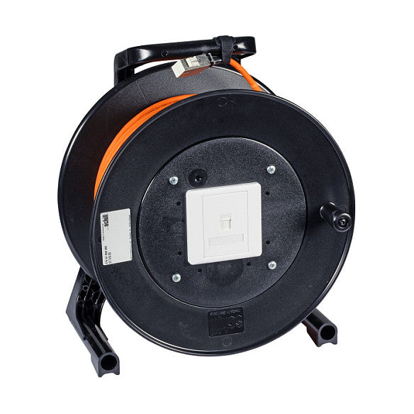 EFB 90 Meter Cat6A S/FTP PIMF Installationsstrecke Kabeltrommel integrierte Datendose