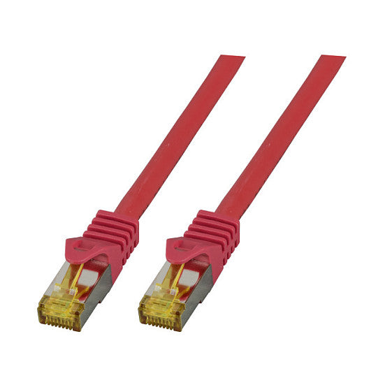 EFB RJ45 Patchk. S/FTP Cat.6A LSZH Cat.7 Rohk. 20.00m rot