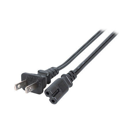 EFB Netzkabel USA/NEMA 5-15P-C7 180°,sw,1.8m,SPT-2 AWG18x2C