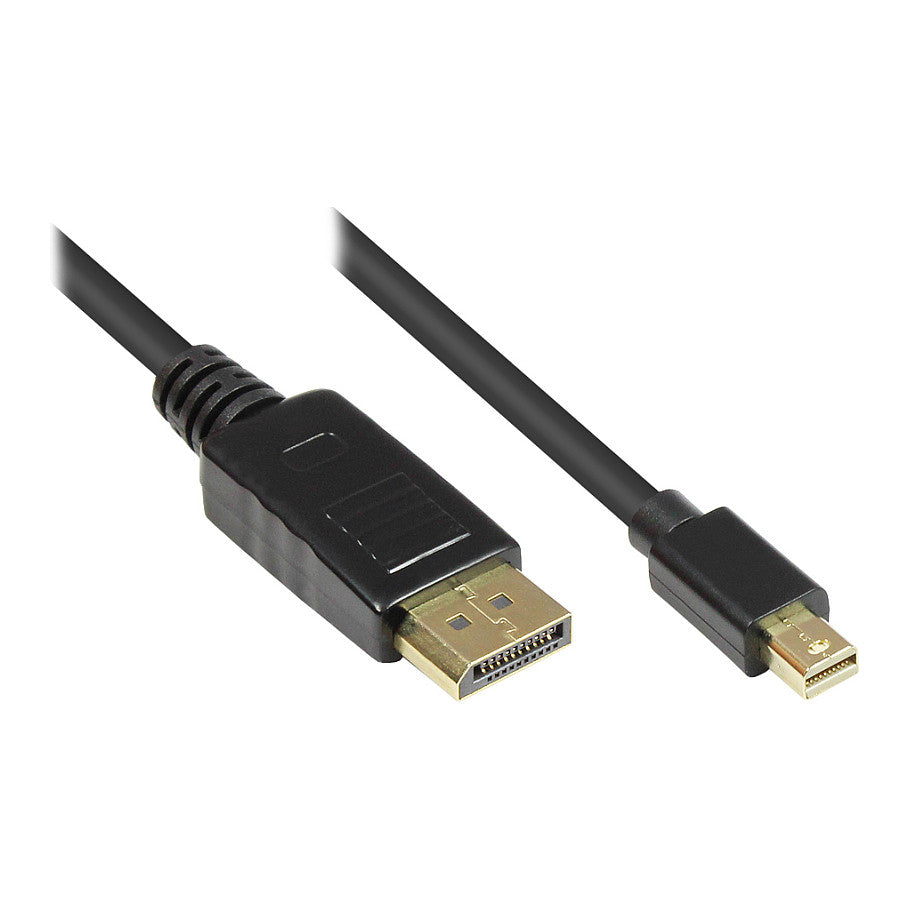 Monitorkabel Mini DisplayPort -> DisplayPort S/S 1,0m schwarz