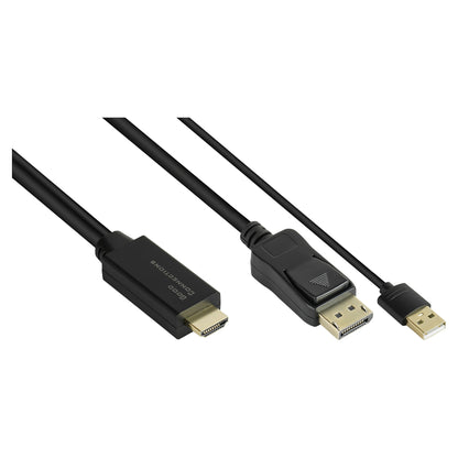 Good Connections Adapterkabel HDMI2.0b-St.-DP1.2-St. 2m