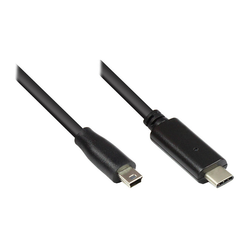 Good Connections USB2.0 Kabel C-Mini B5pol. schw. 1,8m