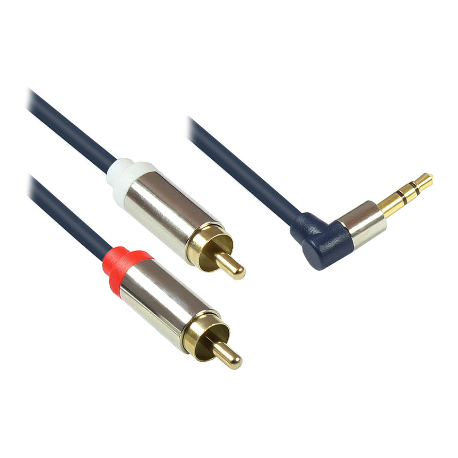 Good Connections Audiokabel 3,5mm-St. gew.-2xRCA St. 1,5m