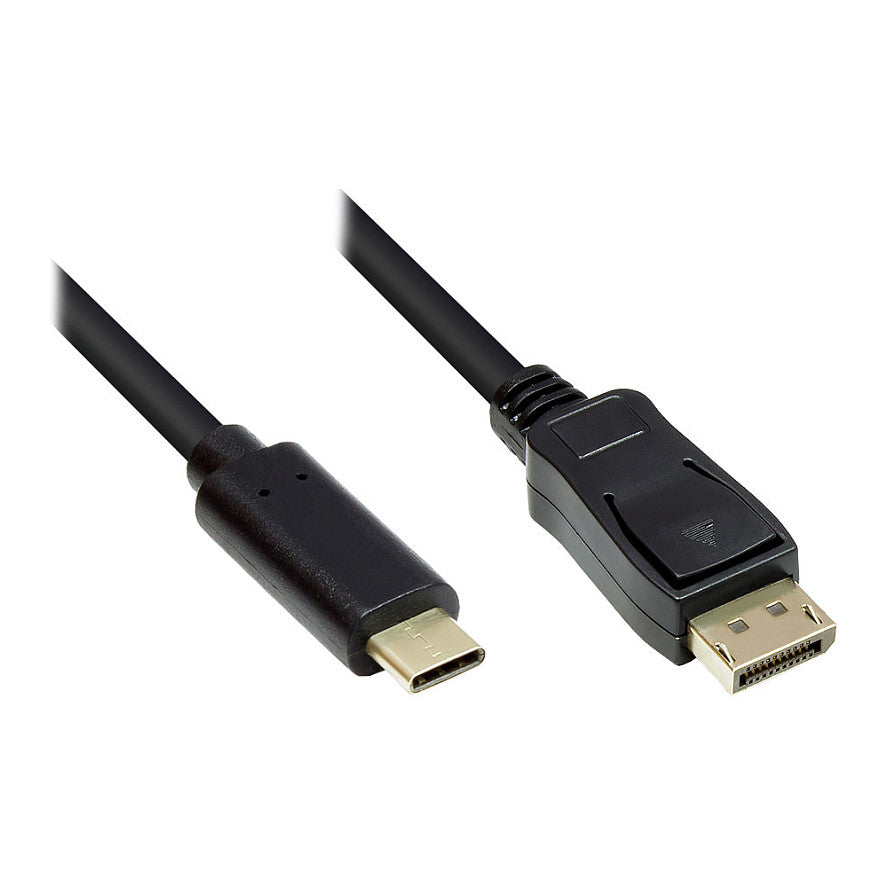 Good Connections Adapterkabel USB-C an DP1.2 schwarz 10m