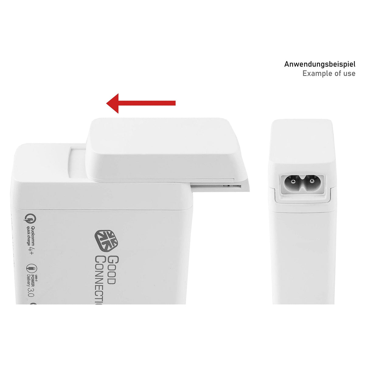 Good Connections Netzkabeladapter für Ladegeräte(PCA-WxxxW)
