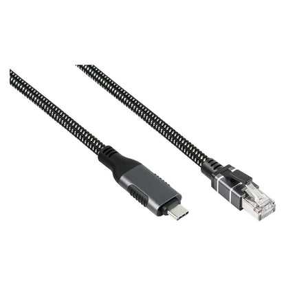 Good Connections Ethernet-Kabel USB-C RJ45, anthrazit, 3,0m