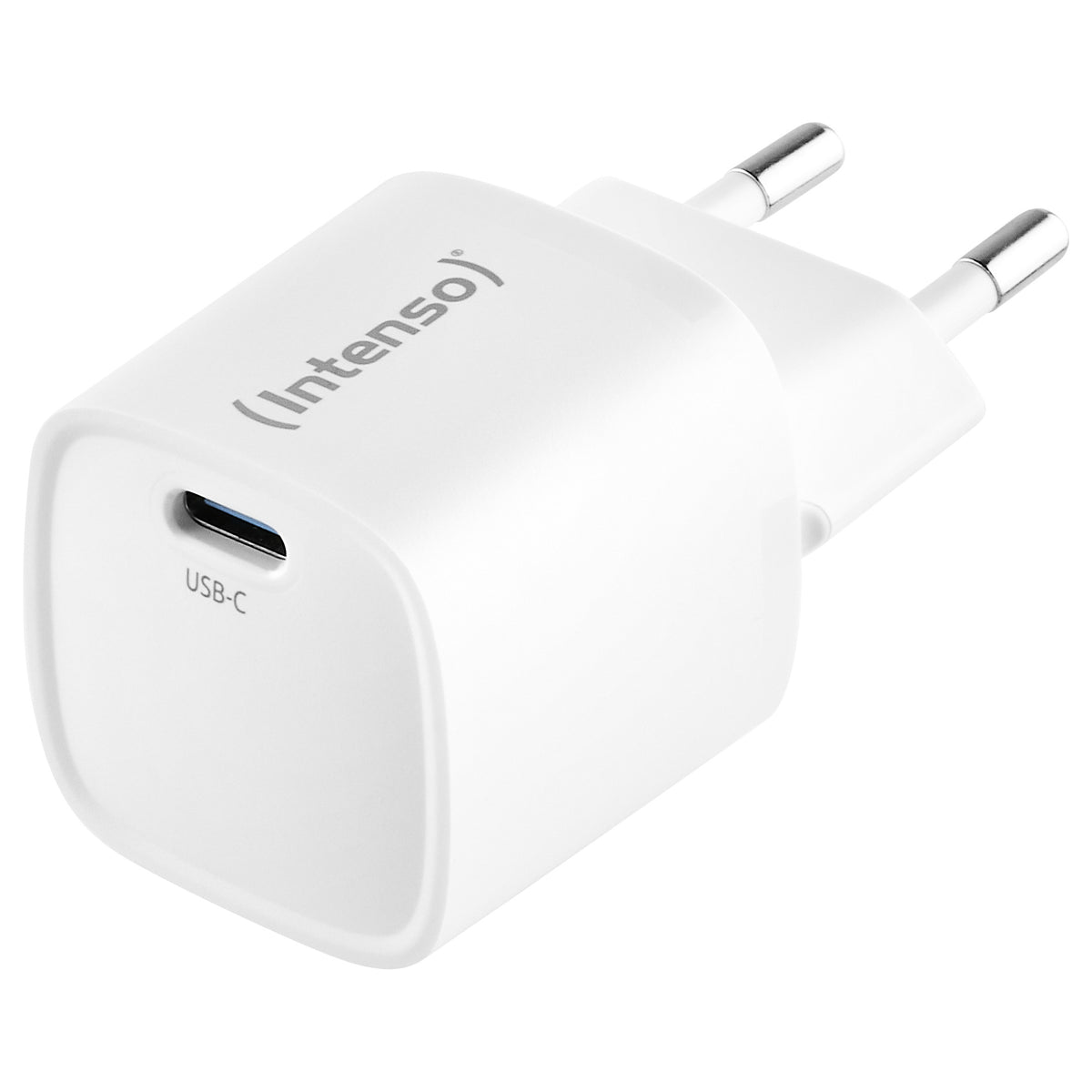 Intenso Power Adapter W30C² GaN, weiß UBS-C-Ladeadapter mit 30 Watt Ladeleistung, Leichtes und handliches Design