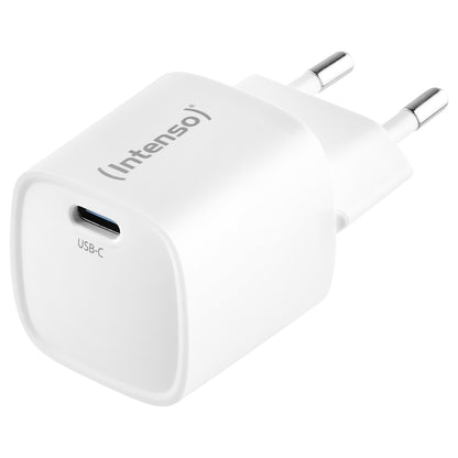 Intenso Power Adapter W30C² GaN, weiß UBS-C-Ladeadapter mit 30 Watt Ladeleistung, Leichtes und handliches Design