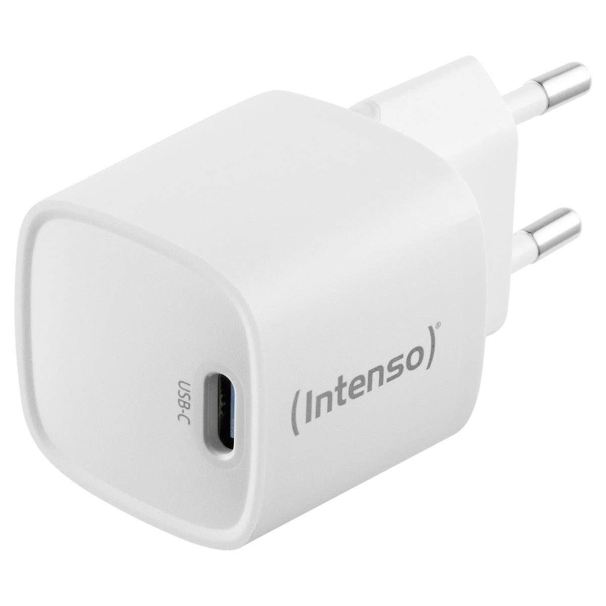 Intenso Power Adapter W30C² GaN, weiß UBS-C-Ladeadapter mit 30 Watt Ladeleistung, Leichtes und handliches Design