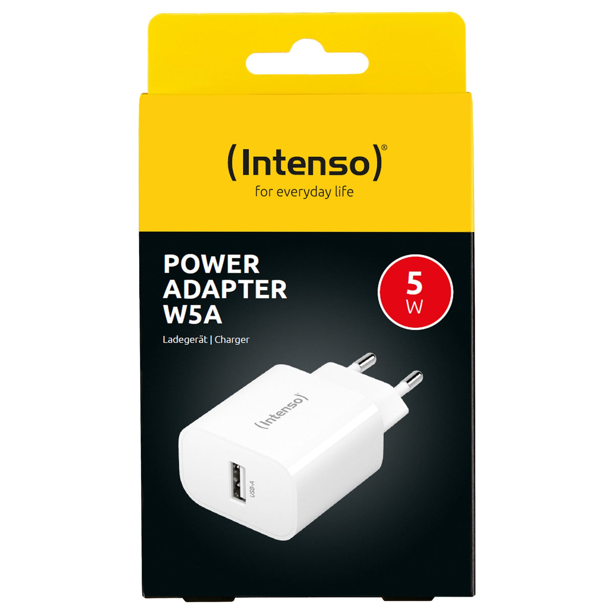 Intenso Power Adapter W5A 1x USB-A 5 Watt wei