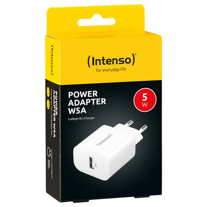 Intenso Power Adapter W5A 1x USB-A 5 Watt wei