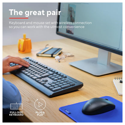Trust Primo Wireless Desktopset DE