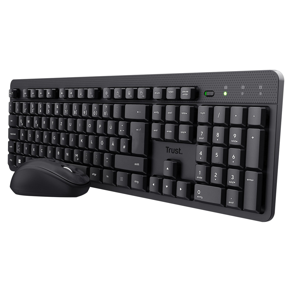 Trust TKM-360 - Tastatur-und-Maus-Set - DE schwarz (“b2b brown box")