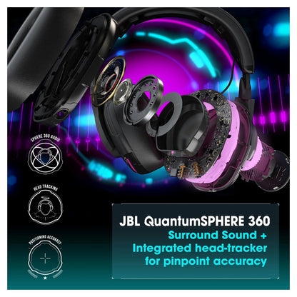 JBL Quantum One Wired Over-Ear-Gaming-Headset, Schwarz
