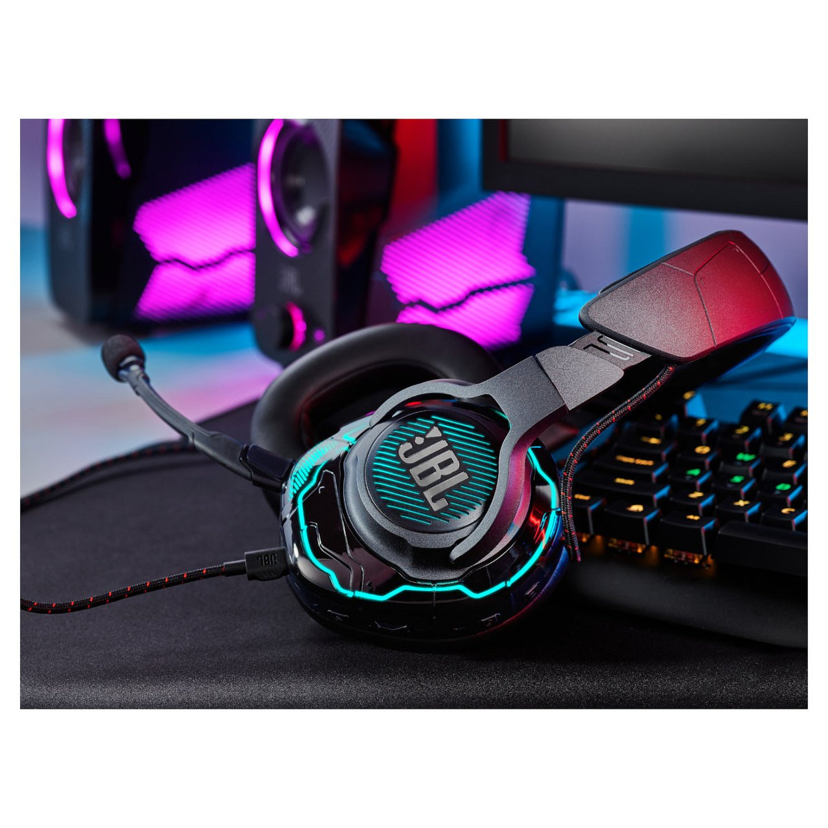 JBL Quantum One Wired Over-Ear-Gaming-Headset, Schwarz