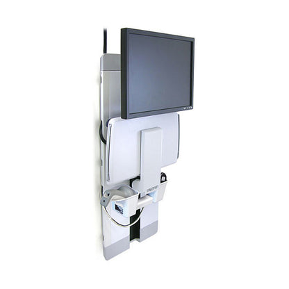 ERGOTRON StyleView Vertical Lift weiss herausziehbare Tastatur Mausablage+Scannerhalterung Display bis 61cm 24Zoll