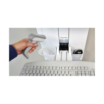 ERGOTRON StyleView Vertical Lift weiss herausziehbare Tastatur Mausablage+Scannerhalterung Display bis 61cm 24Zoll