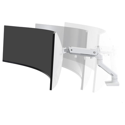 HX DESK MONITOR ARM WITH HD PIVOT WHITE