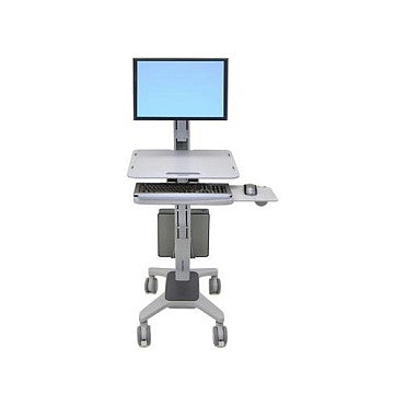 ERGOTRON Work-Fit-C single LCD Card LD sit-stand bis 68,6cm 27 Zoll VESA 75x75 100x100mm max.12,3kg Anhebung bis 63cm