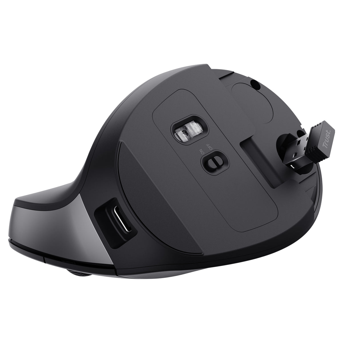 Trust Bayo II ergonomisch - Rechargeable - Rechtshänder - kabellos - schwarz
