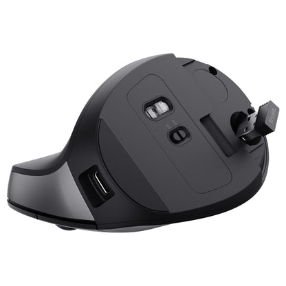 Trust Bayo II ergonomisch - Rechargeable - Rechtshänder - kabellos - schwarz