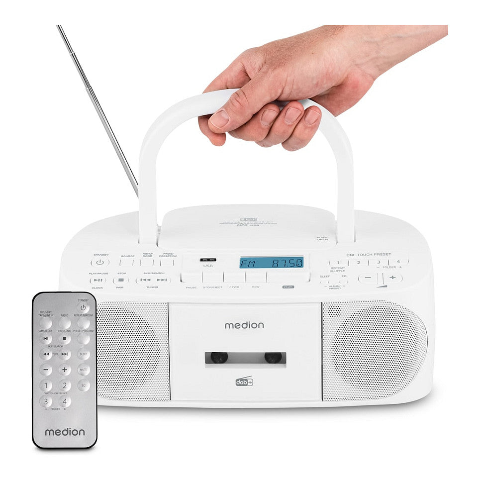 MEDION® LIFE® DRX-1 Plus Boombox weiß