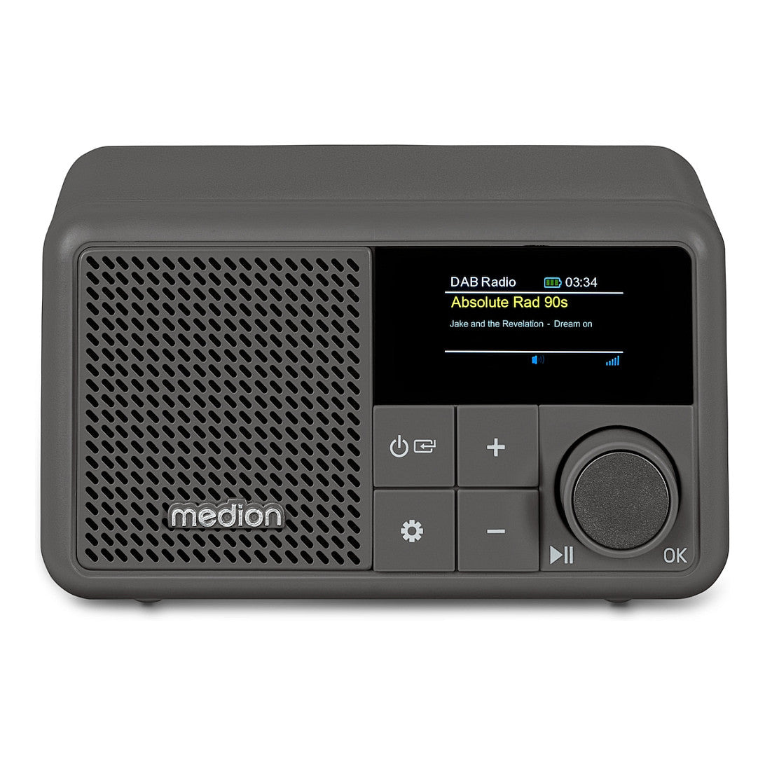 Medion LIFE® S66822 Tragbares DAB+ Radio grau