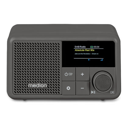 Medion LIFE® S66822 Tragbares DAB+ Radio grau