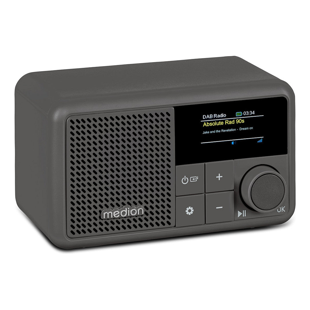 Medion LIFE® S66822 Tragbares DAB+ Radio grau