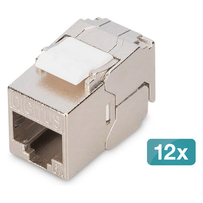 DIGITUS Keystone Cat6A geschirmt 12 Stk. werkzeugfr