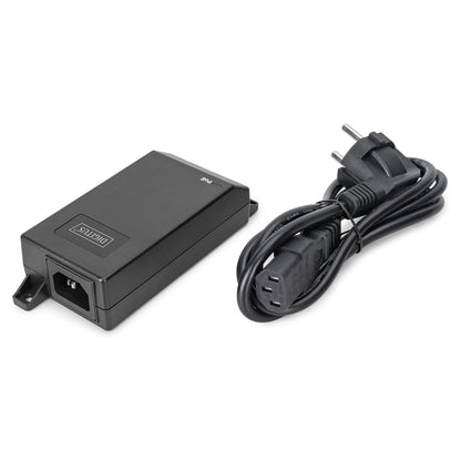 DIGITUS Gigabit Ethernet PoE Injektor 802.3at 30W schwarz