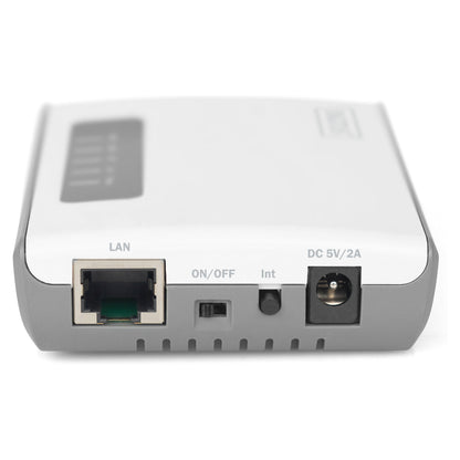 DIGITUS 2-Port USB2.0 Wireless Multif. Netw.Server,300Mbps