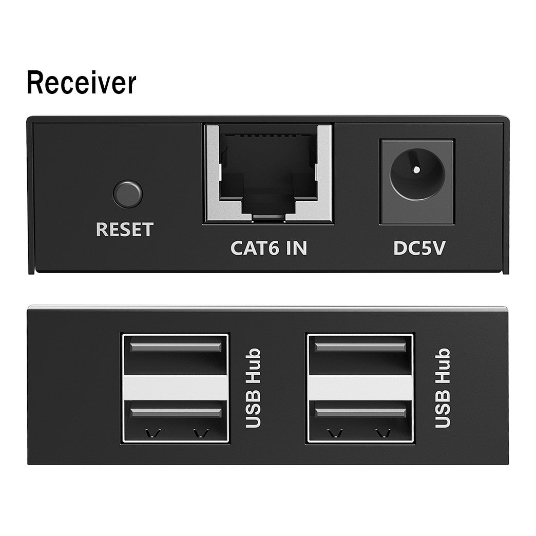 DIGITUS USB Extender 4xUSB-A 150m mit CAT6 schwarz