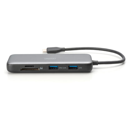 Docking USB-C->HDMI,USB3.0,RJ45,SD,MicroSD,CPD Alu s