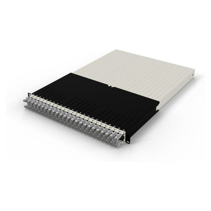 Patchbox patchbox.one Kabeleinzugssystem 30RU/STP (1,8 m) mit 24 Kassetten, Patchkabel Cat. 6a, U/FTP, PoE, Kabel grau