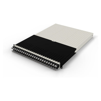 Patchbox patchbox.one Kabeleinzugssystem 30RU/STP (1,8 m) mit 24 Kassetten, Patchkabel Cat. 6a, U/FTP, PoE, Kabel schwarz