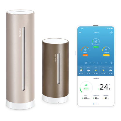 Netatmo Smarte Wetterstation Original 2. Gen, Sand