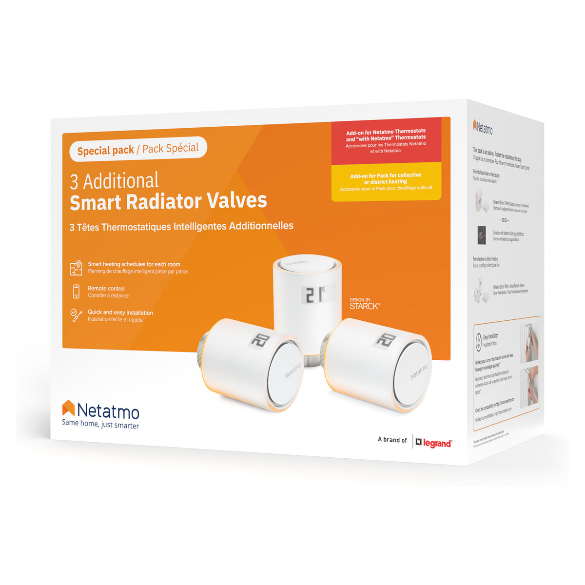 Netatmo 3 Zusätzliche Heizkörperthermostate