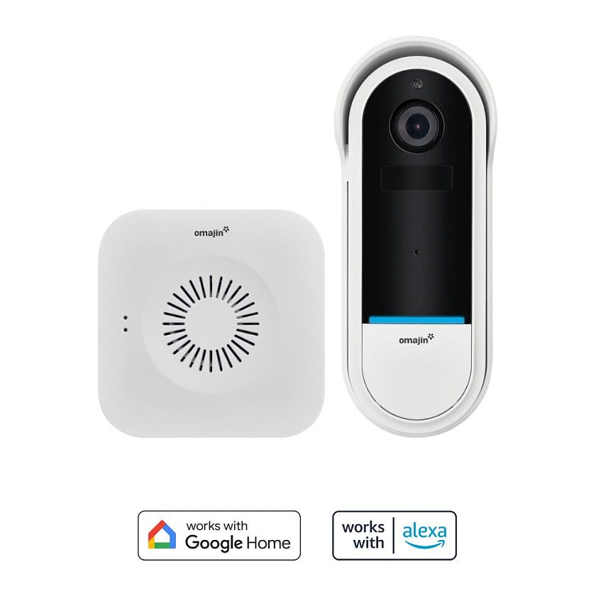 Omajin by Netatmo Kabellose Videotürklingel - Akku - Nachtsicht - inkl. Gong - weiß