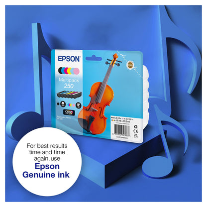 EPSON C13T16N84010 Multipack 6 Farben 250 Violin Claria Photo HD Tinte (BK, C, M, Y, HM, HC)
