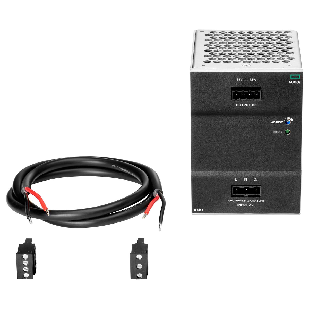 HPE Aruba 4000i POE 54VDC 240W 100-240VAC DIN Power Supply