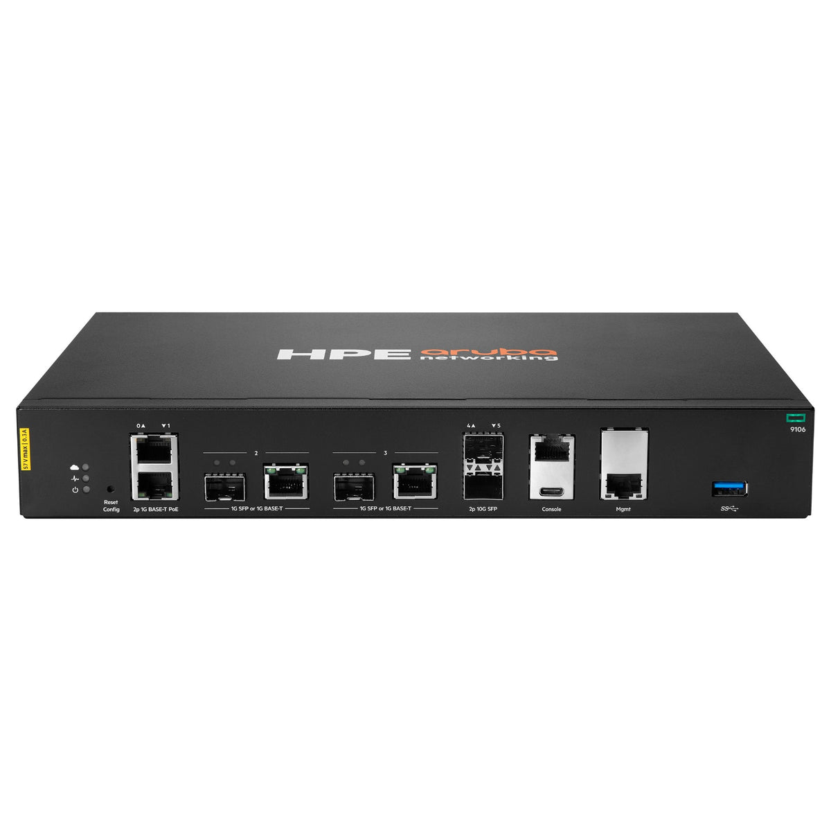 Aruba Networking 9106 RW 2x SFP+ 2x Combo 2x PoE Hybrid Gateway EU